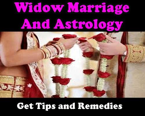 Widow marriage and astrology
