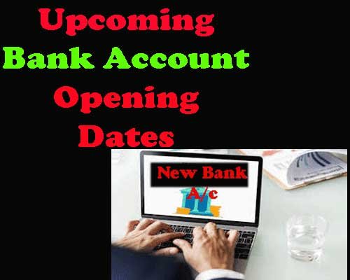 Auspicious dates to open bank account