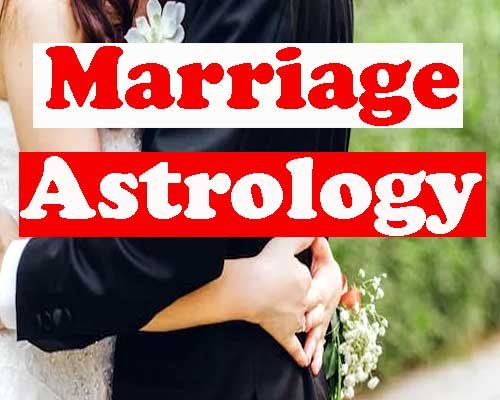 Marriage astrology