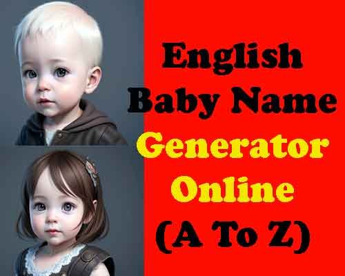 Baby Name Generator In English